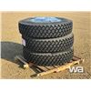Image 2 : (3) KAPSEN 11R24.5 16PR TRUCK TIRES & RIMS