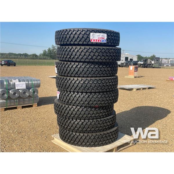 (8) KAPSEN 11R24.5 16PR TRUCK TIRES