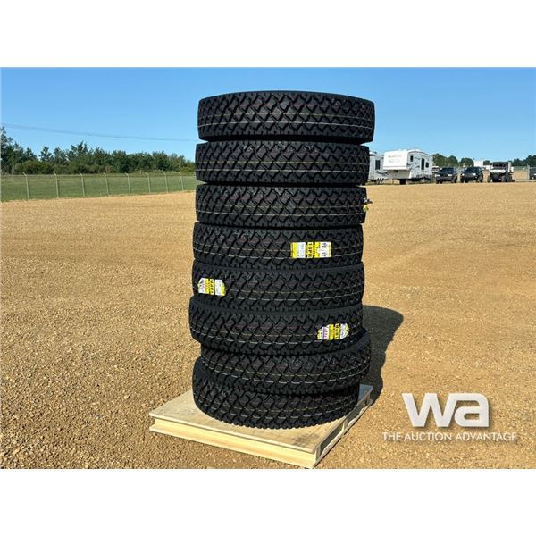 (8) ZWARTHZ 11R24.5 TRUCK TIRES