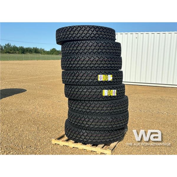 (8) ZWARTHZ 11R24.5 TRUCK TIRES