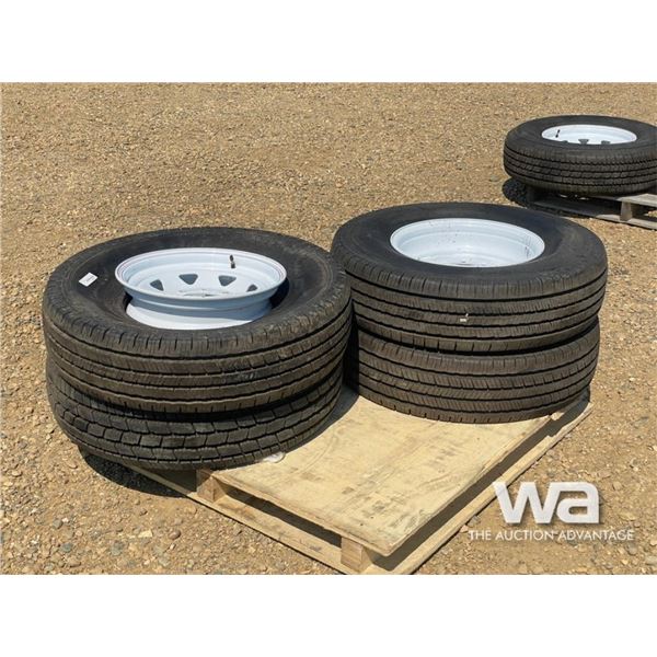 (4) GRIZZLY ST235/85R16 TIRES & RIMS