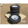 Image 2 : (4) GRIZZLY ST225/75R15 TRAILER TIRES & RIMS