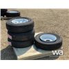 Image 3 : (4) GRIZZLY ST225/75R15 TRAILER TIRES & RIMS