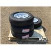 Image 4 : (4) GRIZZLY ST225/75R15 TRAILER TIRES & RIMS