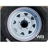 Image 8 : (4) GRIZZLY ST225/75R15 TRAILER TIRES & RIMS