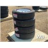 Image 3 : (4) GRIZZLY ST225/75R15 TRAILER TIRES & RIMS