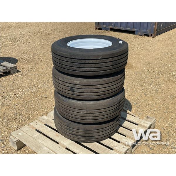 (4) GRIZZLY ST225/75R15 TRAILER TIRES
