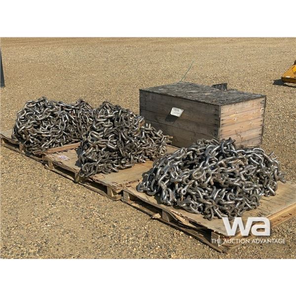 (4) SKIDDER TIRE CHAINS
