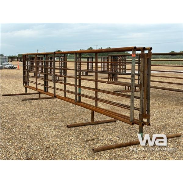 (2) 24 FT. FREESTANDING PANELS W/GATES