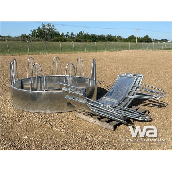 (2) ROUND BALE FEEDERS