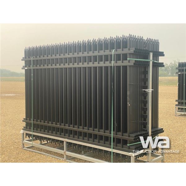 (30) 10 X 7 FT. POWDER COATED FENCE