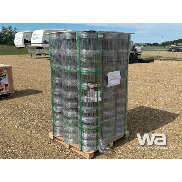 (9) ROLLS OF GALVANIZED FIELD FENCE