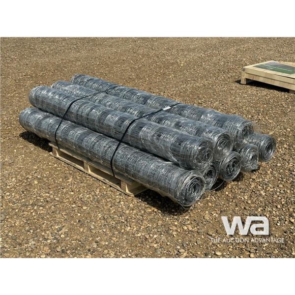 (8) ROLLS OF GALVANIZED DEER FENCE