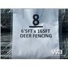 Image 6 : (8) ROLLS OF GALVANIZED WIRE DEER FENCE