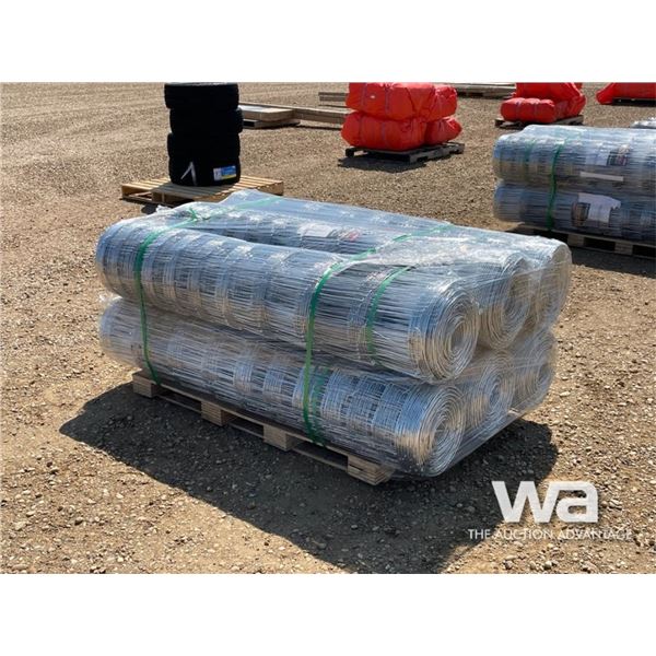 (6) ROLLS OF GALVENIZED FIELD FENCE