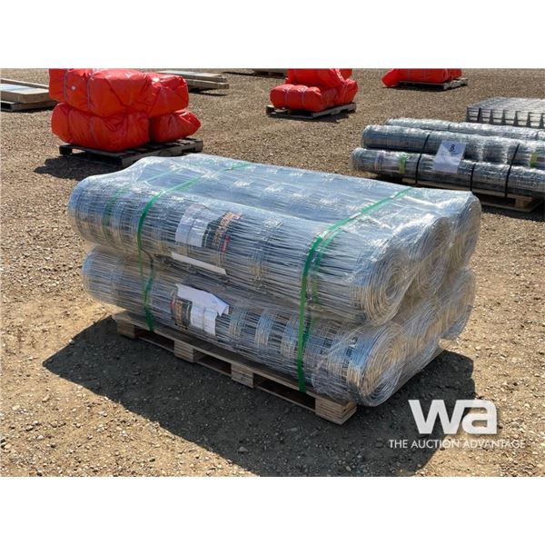 (6) ROLLS OF GALVANIZED FIELD FENCE