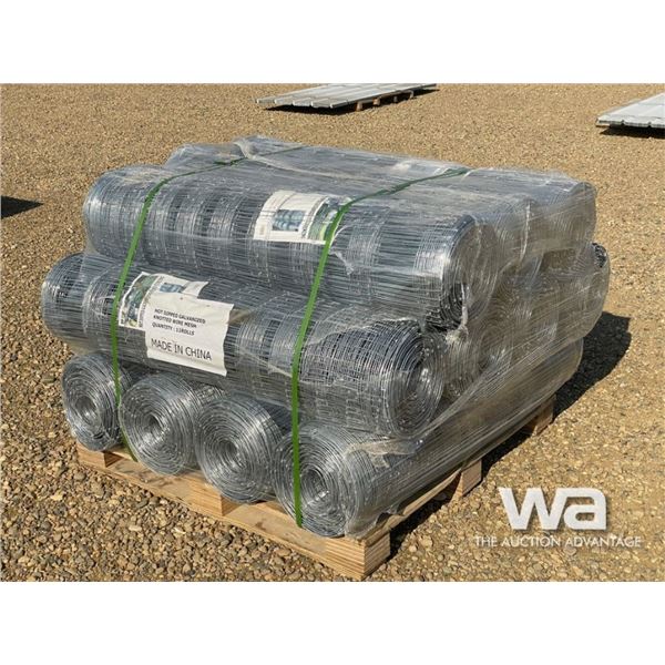 (11) ROLLS OF GALVANIZED FIELD FENCE