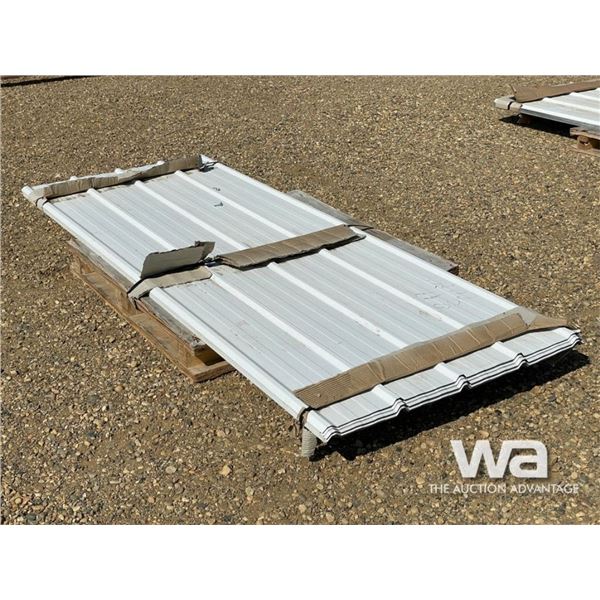 (60) 90 IN. X 3 FT. WHITE STEEL ROOFING