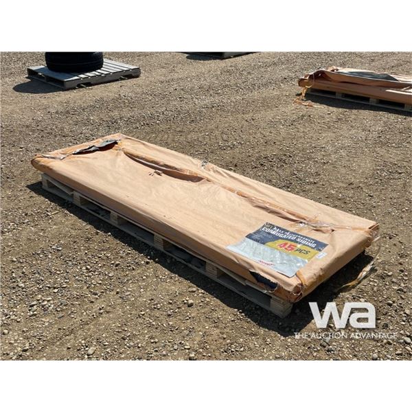 (45) CLEAR POLYCARBONATE CORRUGATED SIDING