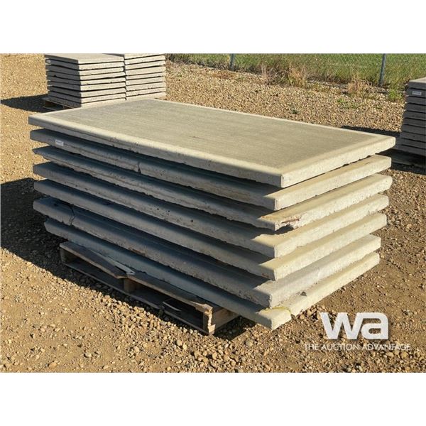 (7) 6 X 3 FT. CONCRETE SIDEWALK PADS