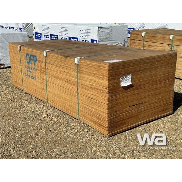 (50) 5/8 IN. 4 X 9 FT. DFP PLYWOOD SHEETS