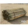 Image 4 : (39) 6 IN. X 8 FT. TREATED FENCE POSTS