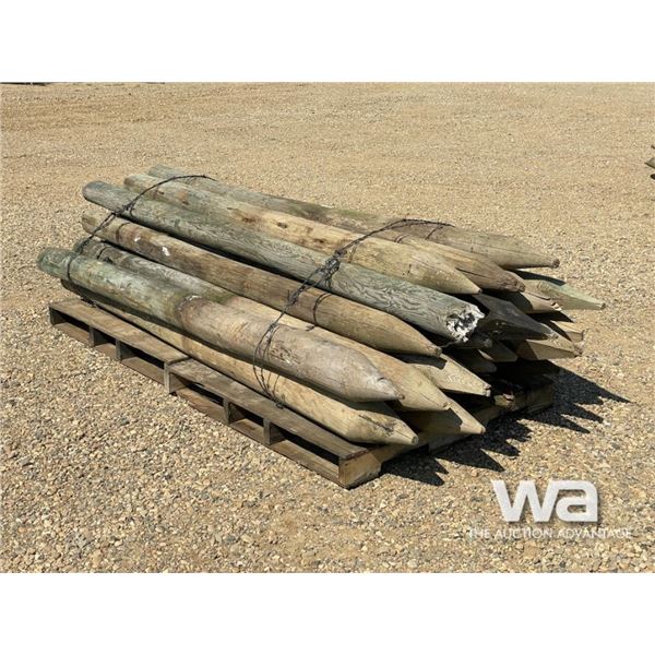 PART BUNDLE OF 8 FT. FENCE POSTS