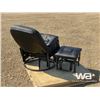 Image 3 : SWIVLE RECLINING CHAIR & OTTOMAN