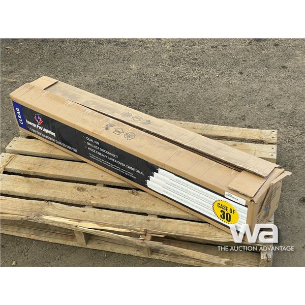 (30) 4 FT. GLASS LED TUBE LIGHTS