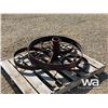 Image 3 : (4) ANTIQUE STEEL PLOW WHEELS