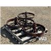 Image 2 : (4) ANTIQUE STEEL PLOW WHEELS