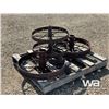 Image 3 : (4) ANTIQUE STEEL PLOW WHEELS