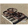 Image 4 : (4) ANTIQUE STEEL PLOW WHEELS