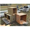 Image 2 : (4) WOODEN STORAGE BOXES