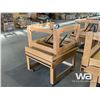 Image 3 : (2) WOODEN DISPLAY STANDS ON WHEELS