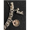 Image 2 : 78.8 Grams Vintage Sterling Silver Charms Bracelet