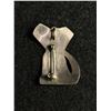 Image 2 : Nice West Coast First Nations Sterling Silver Pin/Pendant Signed M. Approx. 1.25"L