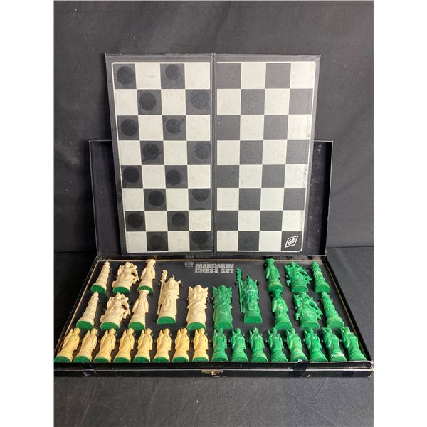 Interesting Vintage Collector's "Mandarin" Chess Set