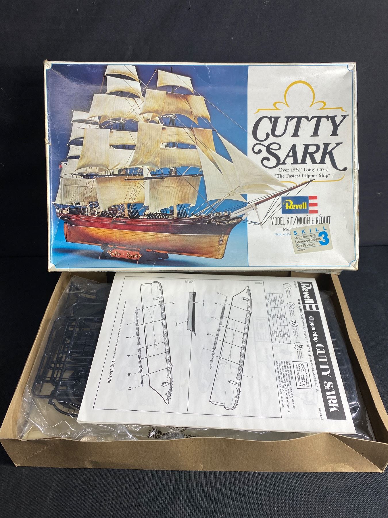 1979 Revell "Cutty Sark" Model Kit In Original Box