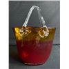 Image 1 : Vintage Large Amberina Glass Purse Voise