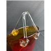 Image 2 : Vintage Large Amberina Glass Purse Voise
