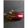 Image 3 : Vintage Large Amberina Glass Purse Voise