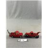 Image 2 : 3 Vintage Metal Toy Cars - Red