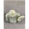 Image 2 : Buddha Jade Carved Statue Figure Chinese Sculpture Vintage 3.5" Tall - Very Detailed, Front And Back