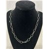 Image 2 : 925 Sterling Silver Links Necklace & Matching Earrings Set