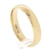 Image 6 : Unisex Classy 14K Yellow Gold 4mm Plain Domed Polished Stack Wedding Band Ring