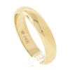 Image 6 : Unisex Classy 14K Yellow Gold 3.5mm Plain Domed Polished Stack Wedding Band Ring