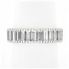 Image 3 : Vintage Platinum 4.60 ctw Straight Baguette Prong Set Diamond Eternity Band Ring