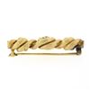 Image 6 : Antique Victorian 14k Yellow Gold.25 ctw Diamond Intricate Braided Bar Brooch Pi