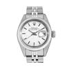 Image 2 : Rolex Ladies Stainless Steel Silver Index Date Wristwatch
